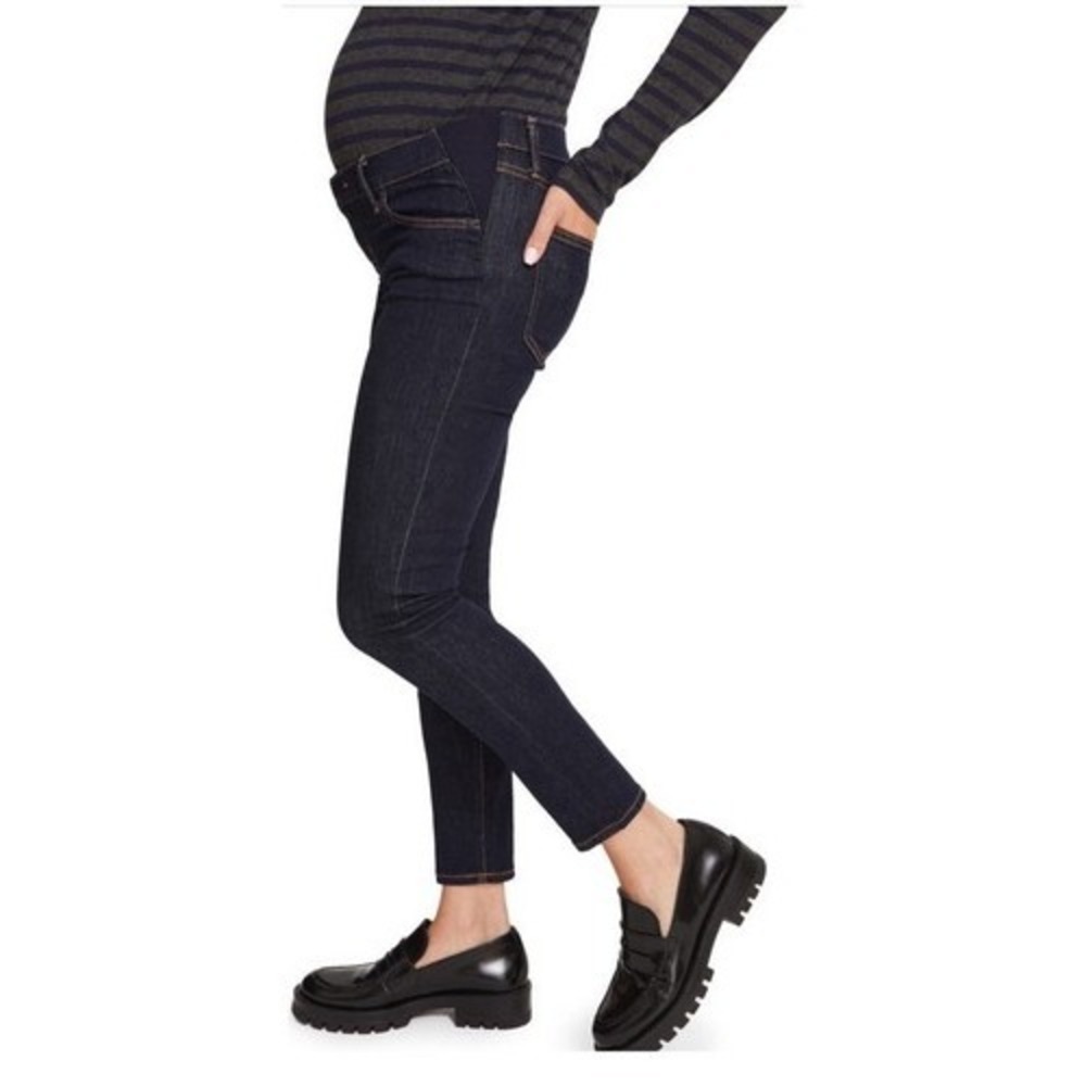 Hatch Womens Dark Wash Blue Denim Jeans Size 33 Retail $129